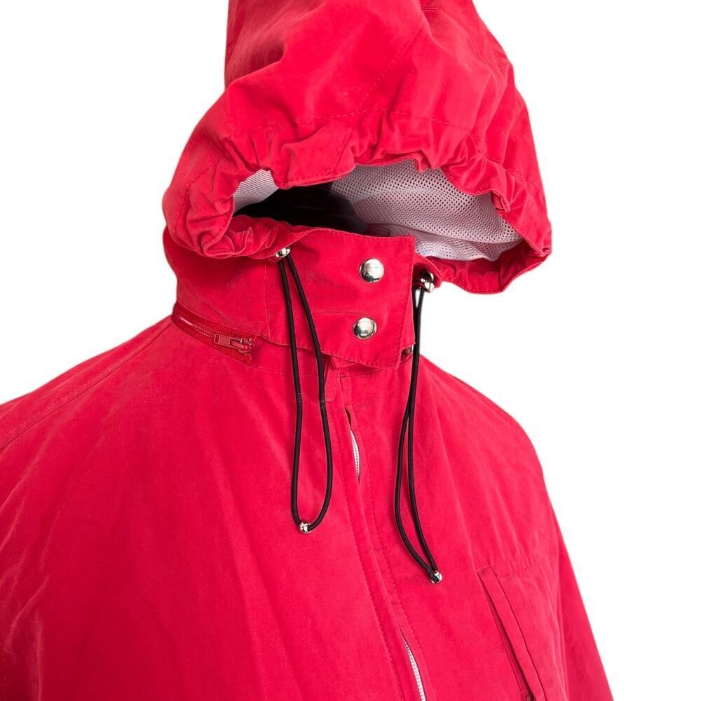 Giacca Sport fuchsia windbreaker and rain coat. Removeable hood, zip up size M - Picture 2 of 9